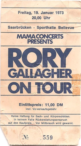 Rory gallagher concert - rory, in