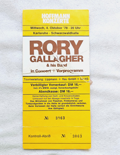 Rory gallagher karlsruhe - gallagher,